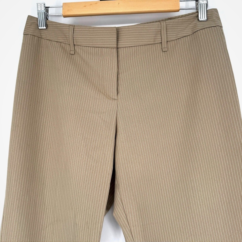 Jacob Pinstripe Pants Womens Size 5/6 Tan Y2K Old Money 90s Minimalist Preppy